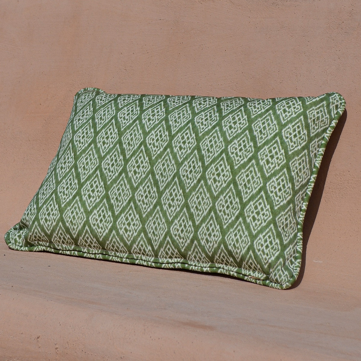 Kasuri Green Ikart Outdoor Fabric by Coordonné