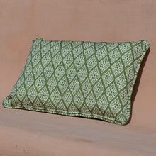 Kasuri Green Ikart Outdoor Fabric by Coordonné
