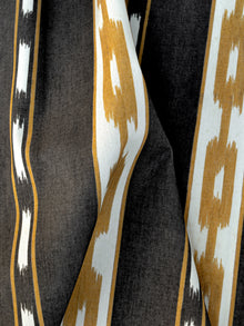 Kente Black Ikart Outdoor Fabric by Coordonné