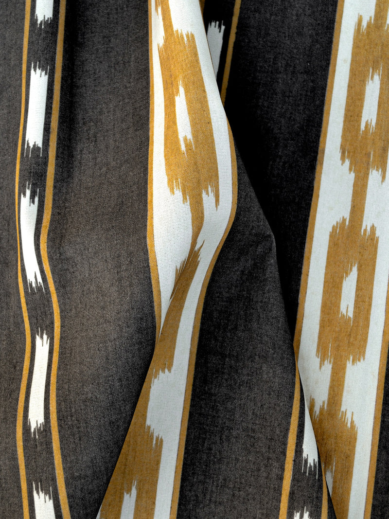 Kente Black Ikart Outdoor Fabric by Coordonné