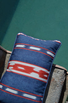 Kente Blue Ikart Outdoor Fabric by Coordonné