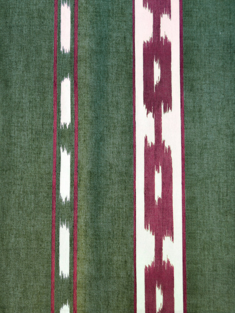 Kente Green Ikart Outdoor Fabric by Coordonné