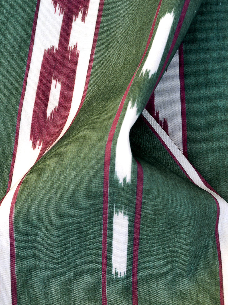 Kente Green Ikart Outdoor Fabric by Coordonné