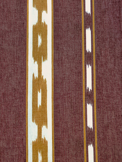 Kente Wine Ikart Outdoor Fabric by Coordonné
