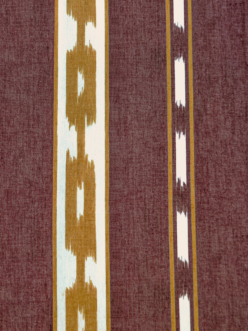 Kente Wine Ikart Outdoor Fabric by Coordonné