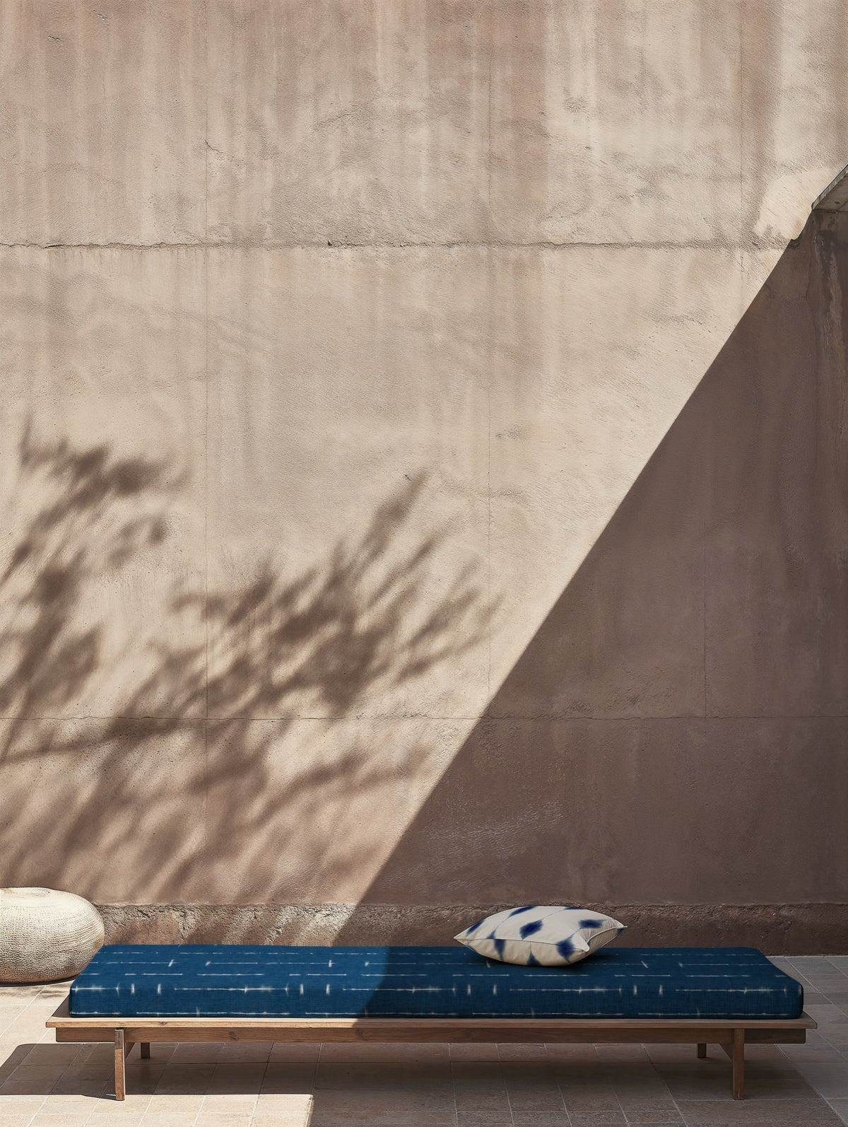 Kumo Indigo Shibori Outdoor Fabric by Coordonné