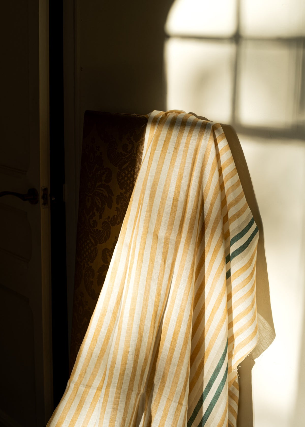 Luz y Sombra Curry Palacio de Cristal Fabric by Coordonné