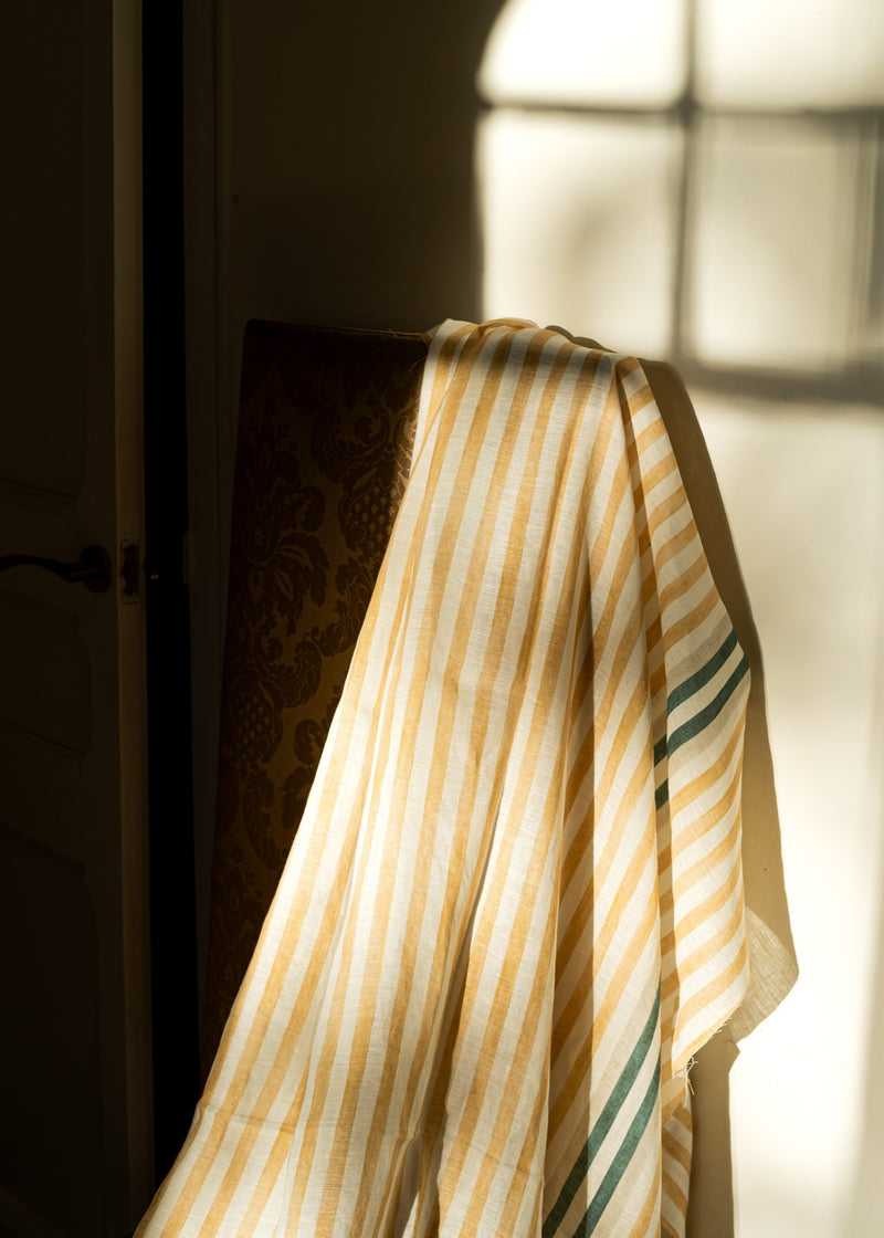 Luz y Sombra Curry Palacio de Cristal Fabric by Coordonné