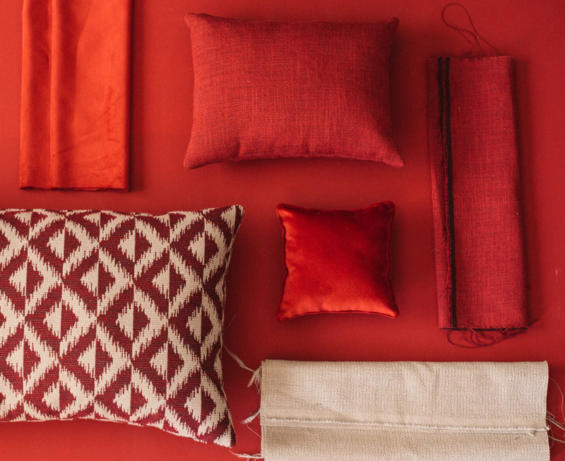 Magistretti Scarlet Mid-century Fabric by Coordonné