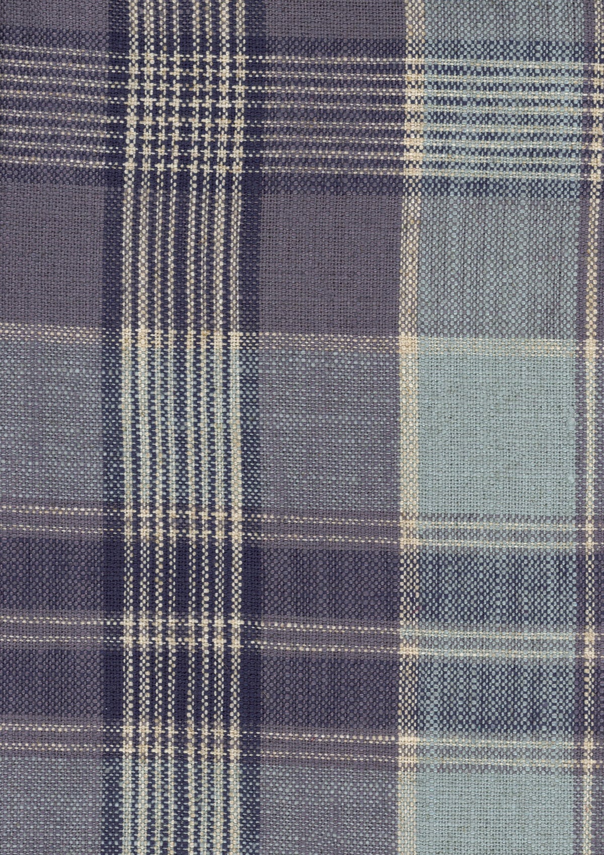 Multichess Ocean Piccadilly Fabric by Coordonné