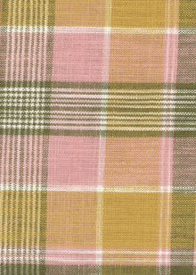 Multichess Pink Piccadilly Fabric by Coordonné