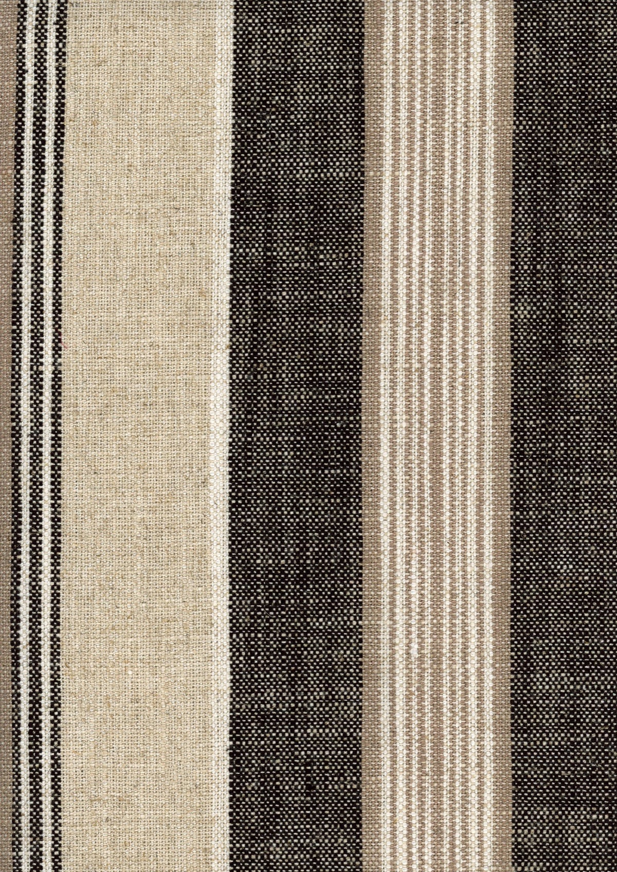 Multistripes Black Piccadilly Fabric by Coordonné