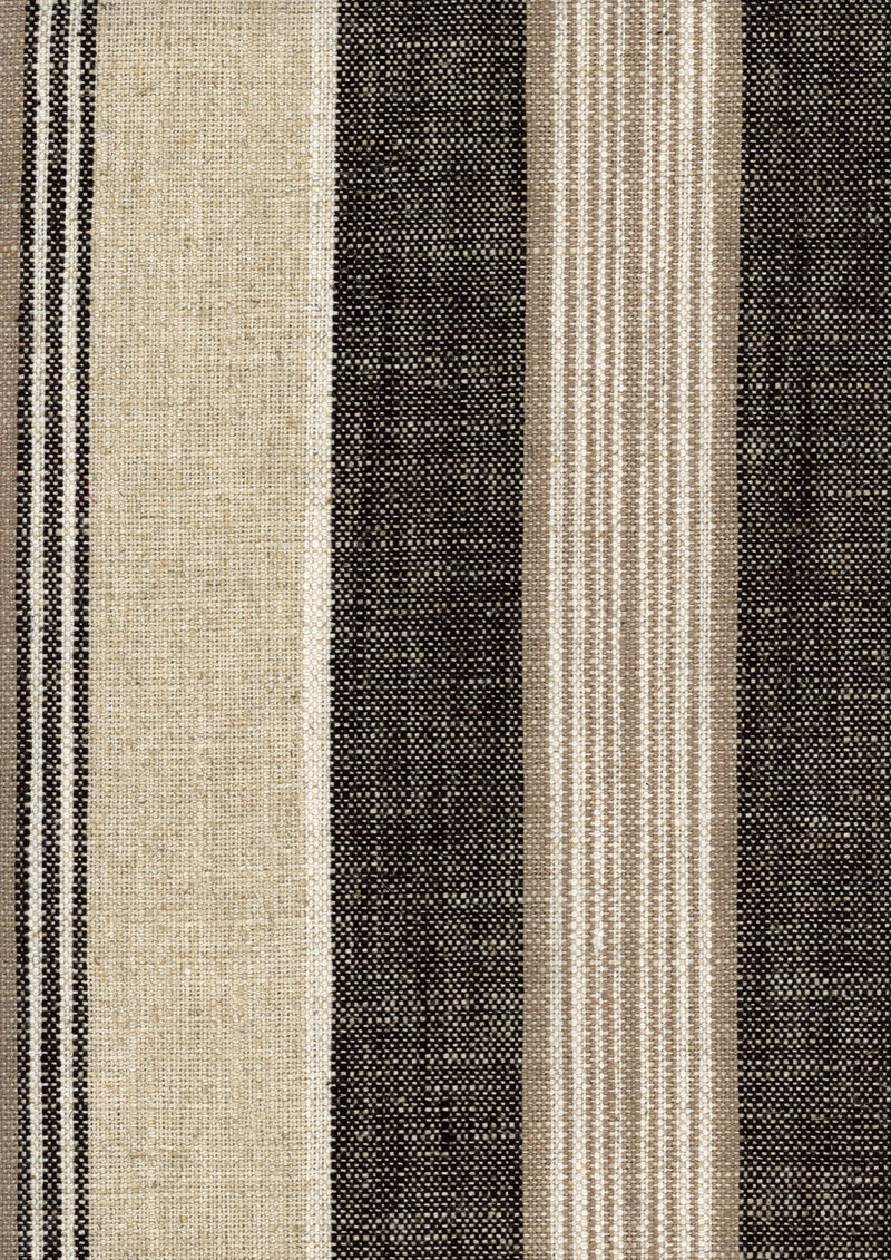 Multistripes Black Piccadilly Fabric by Coordonné
