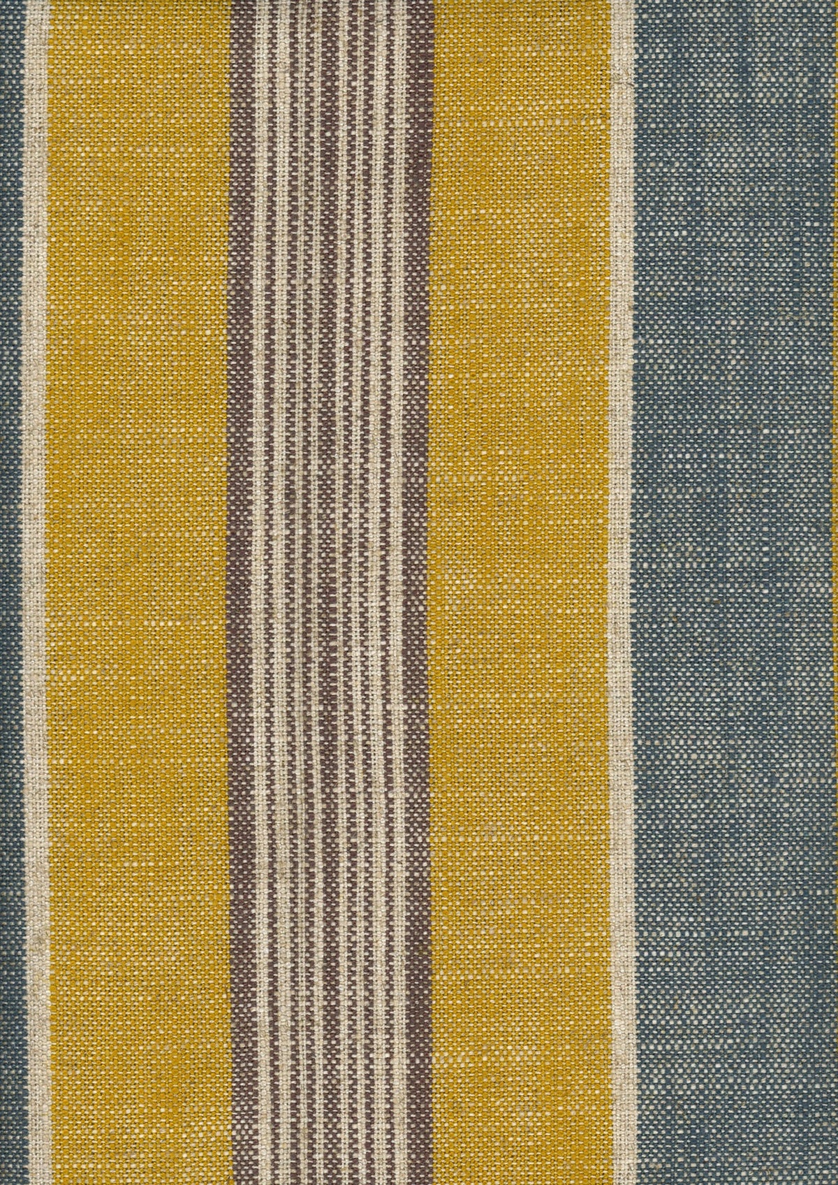 Multistripes Curry Piccadilly Fabric by Coordonné
