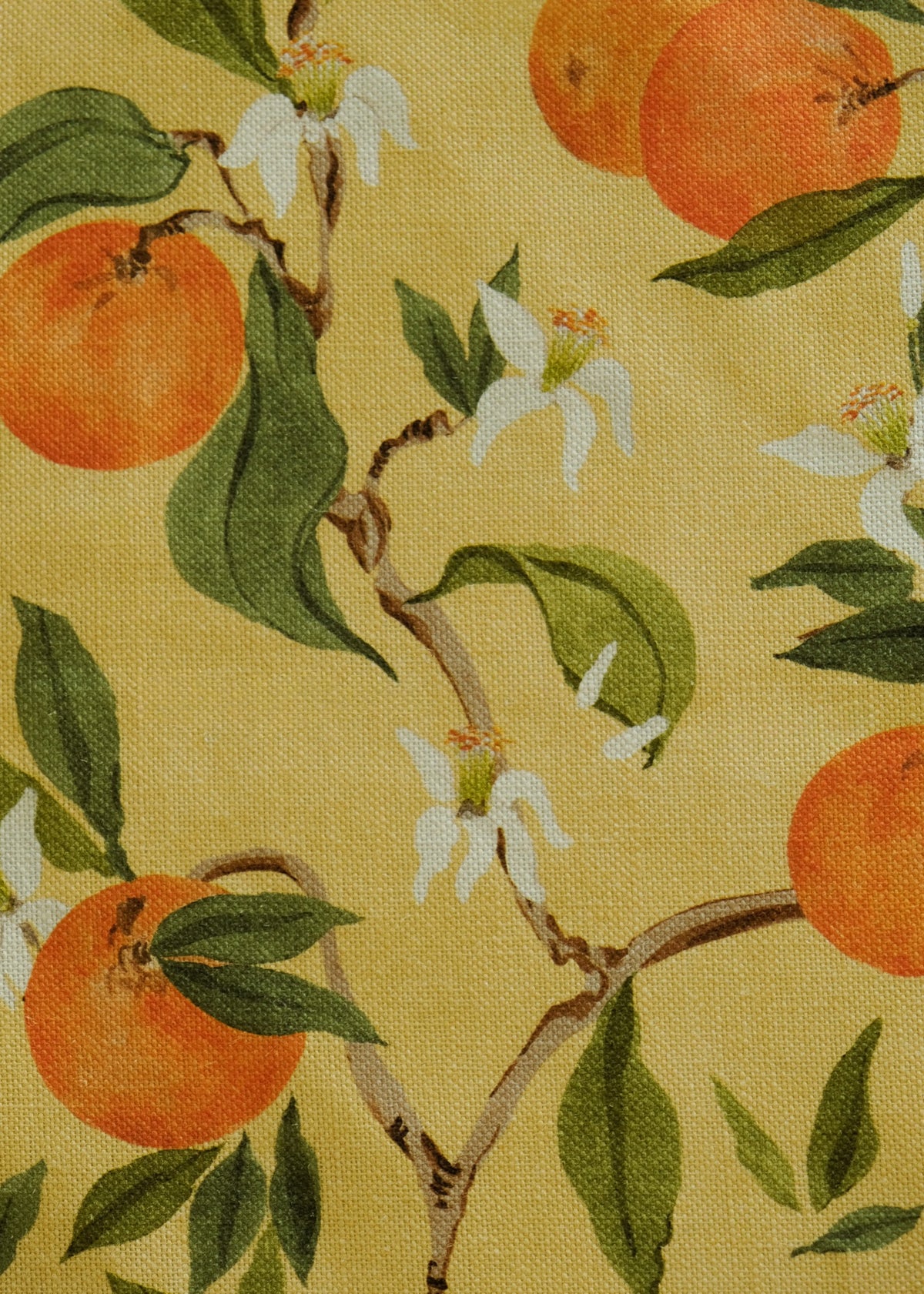 Naranjos Ocre Sevilla Fabric by Coordonné