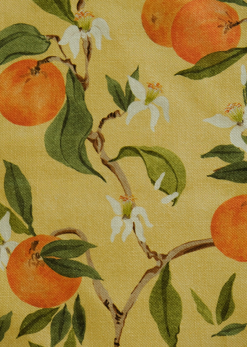 Naranjos Ocre Sevilla Fabric by Coordonné