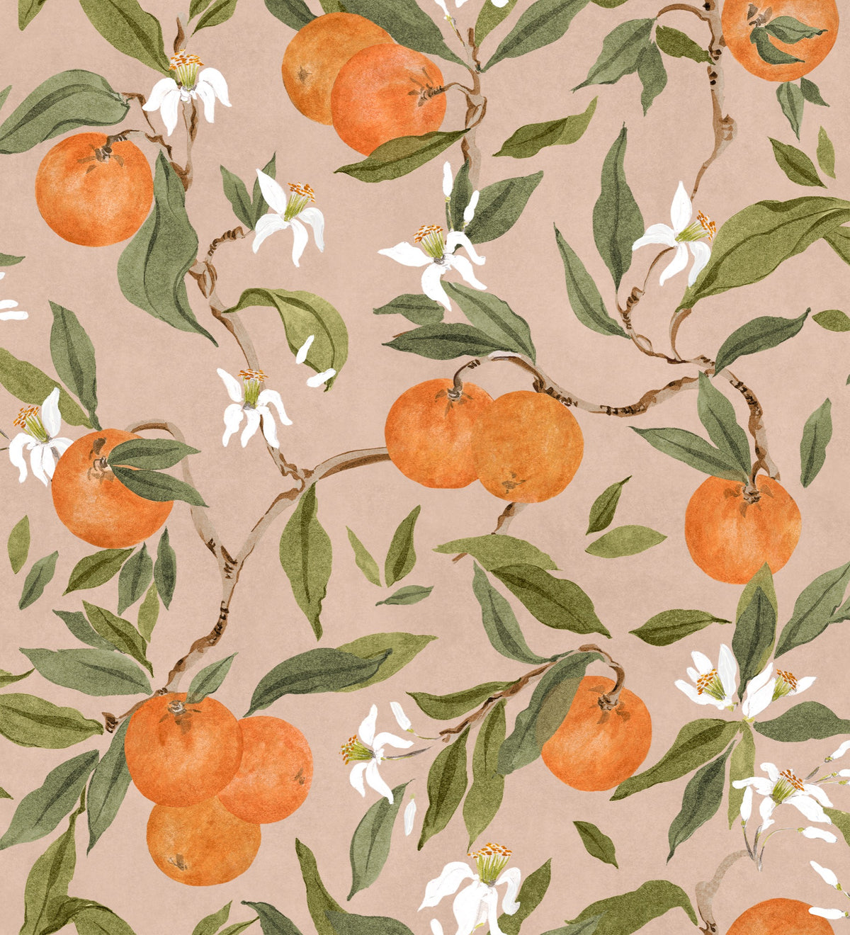 Naranjos Rosado Sevilla Fabric by Coordonné