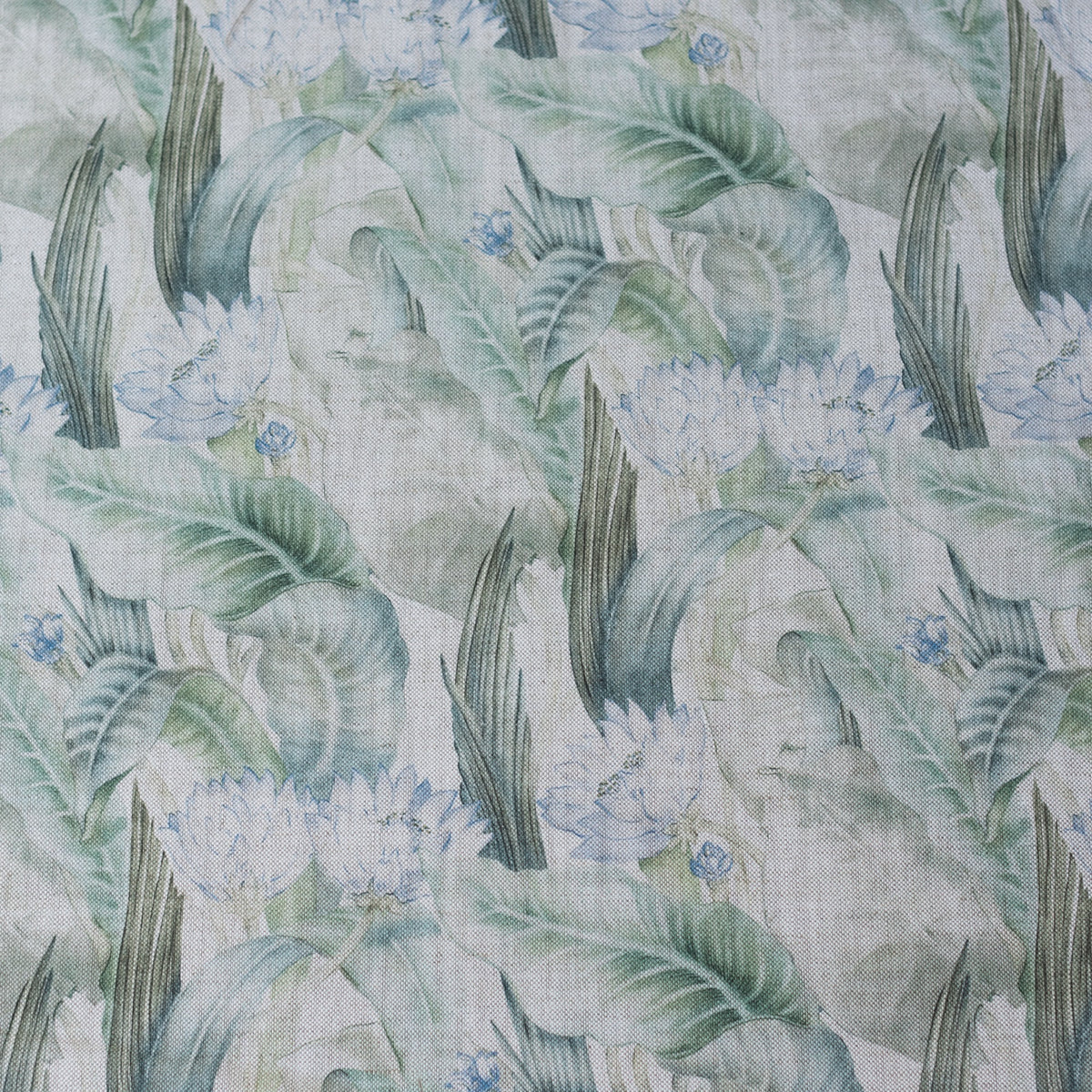 Nenuphars Menta Maasai Fabric by Coordonné