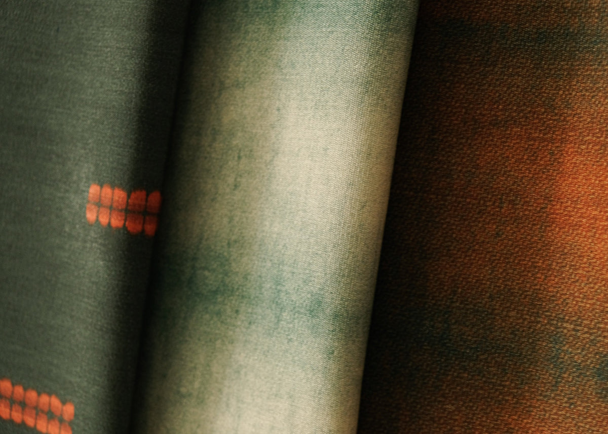 Nui Cypress Shibori Outdoor Fabric by Coordonné