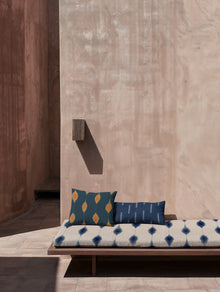 Nui Indigo Shibori Outdoor Fabric by Coordonné