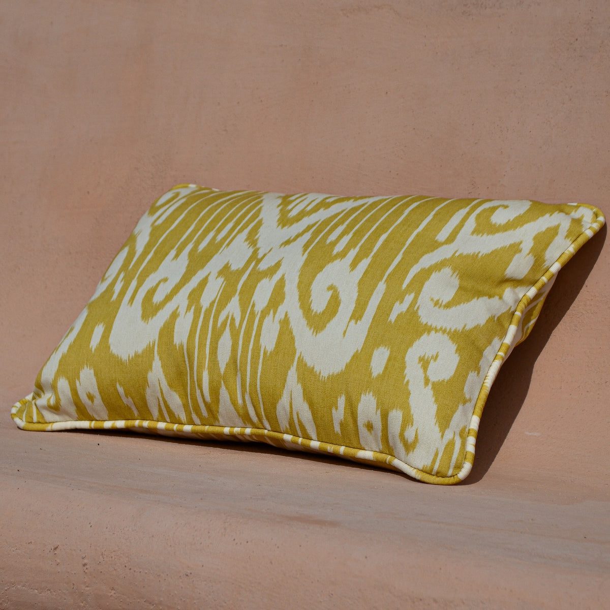Padmasalis Mustard Ikart Outdoor Fabric by Coordonné