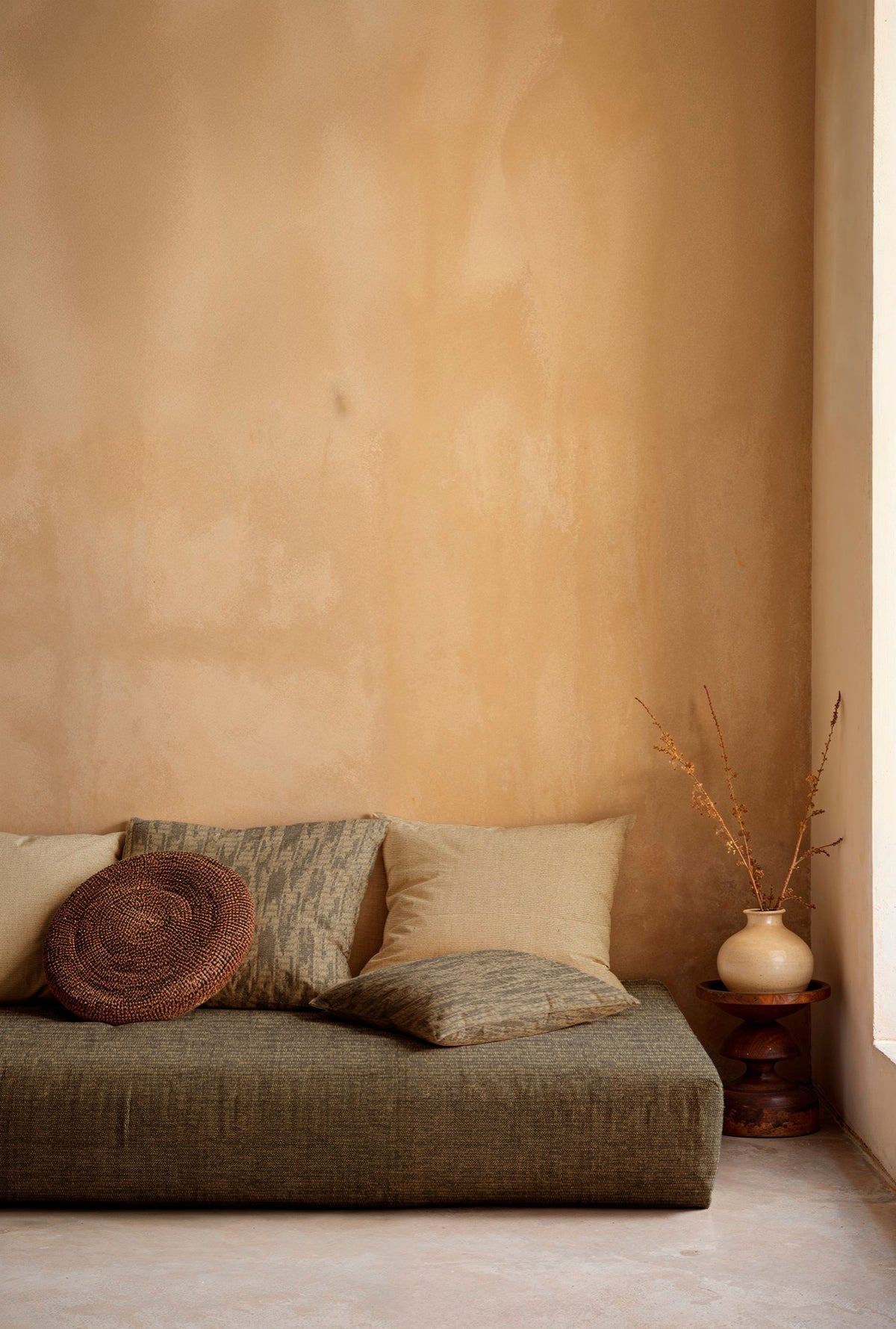 Plain Dune Steel Berber I Fabric by Coordonné