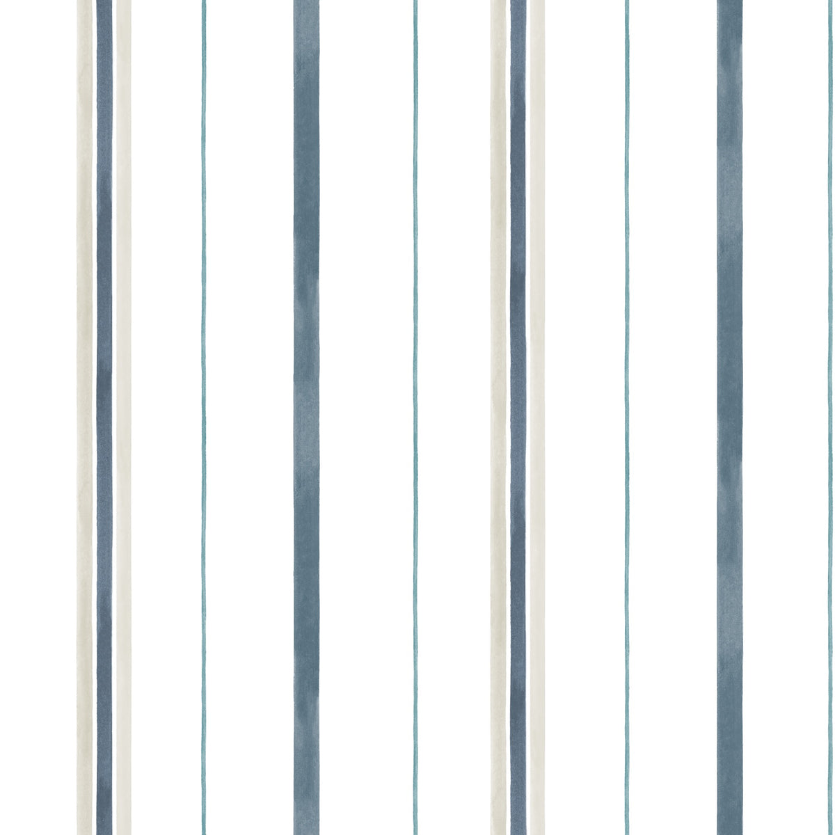 Rolling Stripes Aqua Cotswolds Fabric by Coordonné