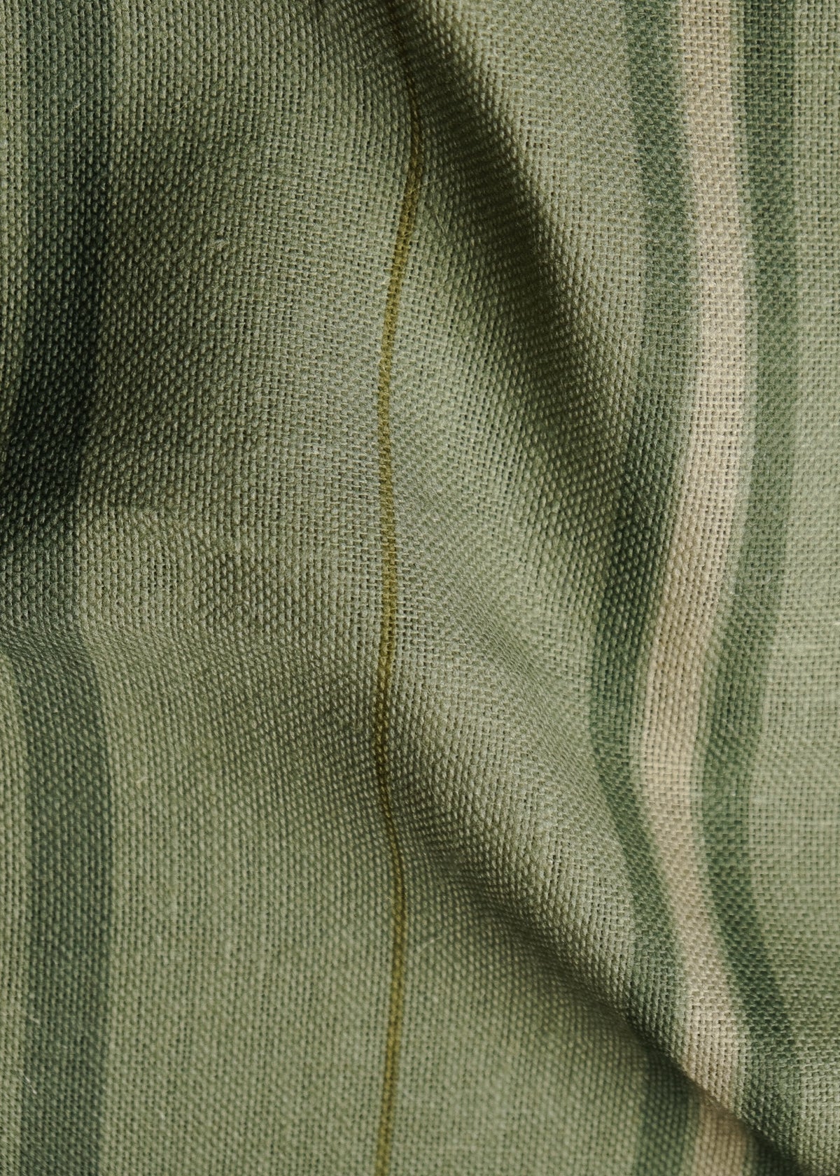 Rolling Stripes Sage Cotswolds Fabric by Coordonné