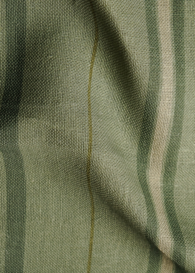 Rolling Stripes Sage Cotswolds Fabric by Coordonné