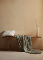 Rolling Stripes Sage Cotswolds Fabric by Coordonné