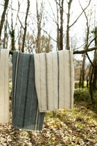 Rolling Stripes Sapphire Cotswolds Fabric by Coordonné