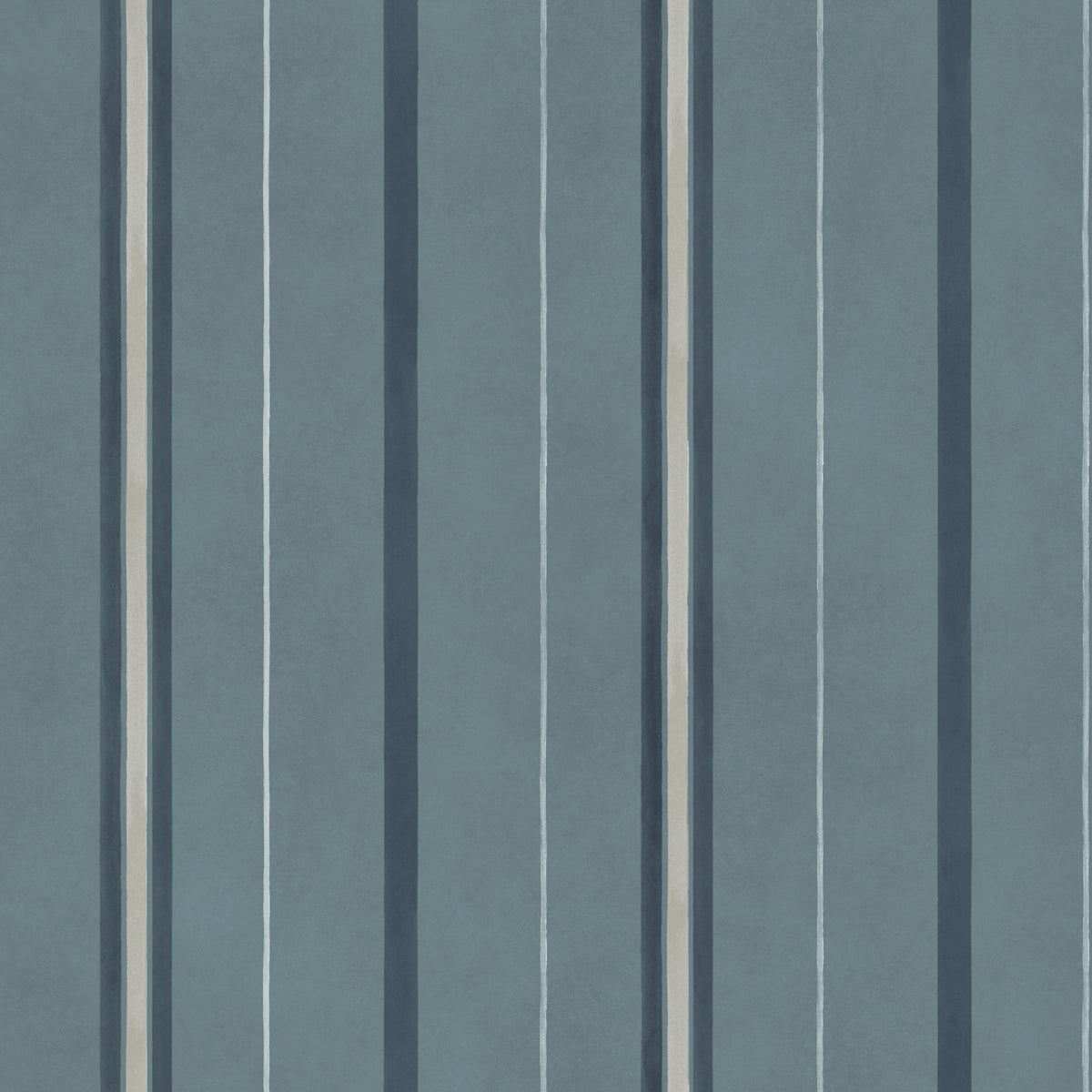 Rolling Stripes Sapphire Cotswolds Fabric by Coordonné