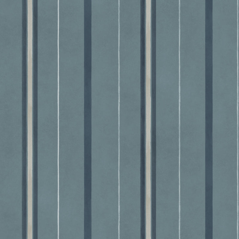 Rolling Stripes Sapphire Cotswolds Fabric by Coordonné