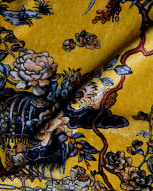 Sacred Pheasants Amber Forbidden City Fabric by Coordonné