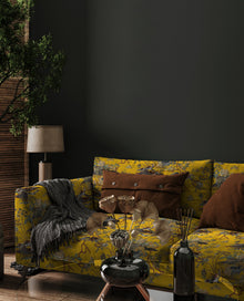 Sacred Pheasants Amber Forbidden City Fabric by Coordonné