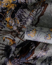 Sacred Pheasants Jade Forbidden City Fabric by Coordonné