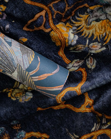 Sacred Pheasants Sapphire Forbidden City Fabric by Coordonné