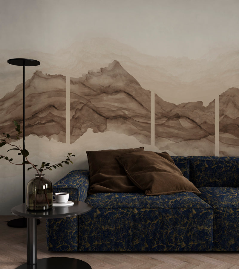 Sepia Lapislazuli Artisan Fabric by Coordonné