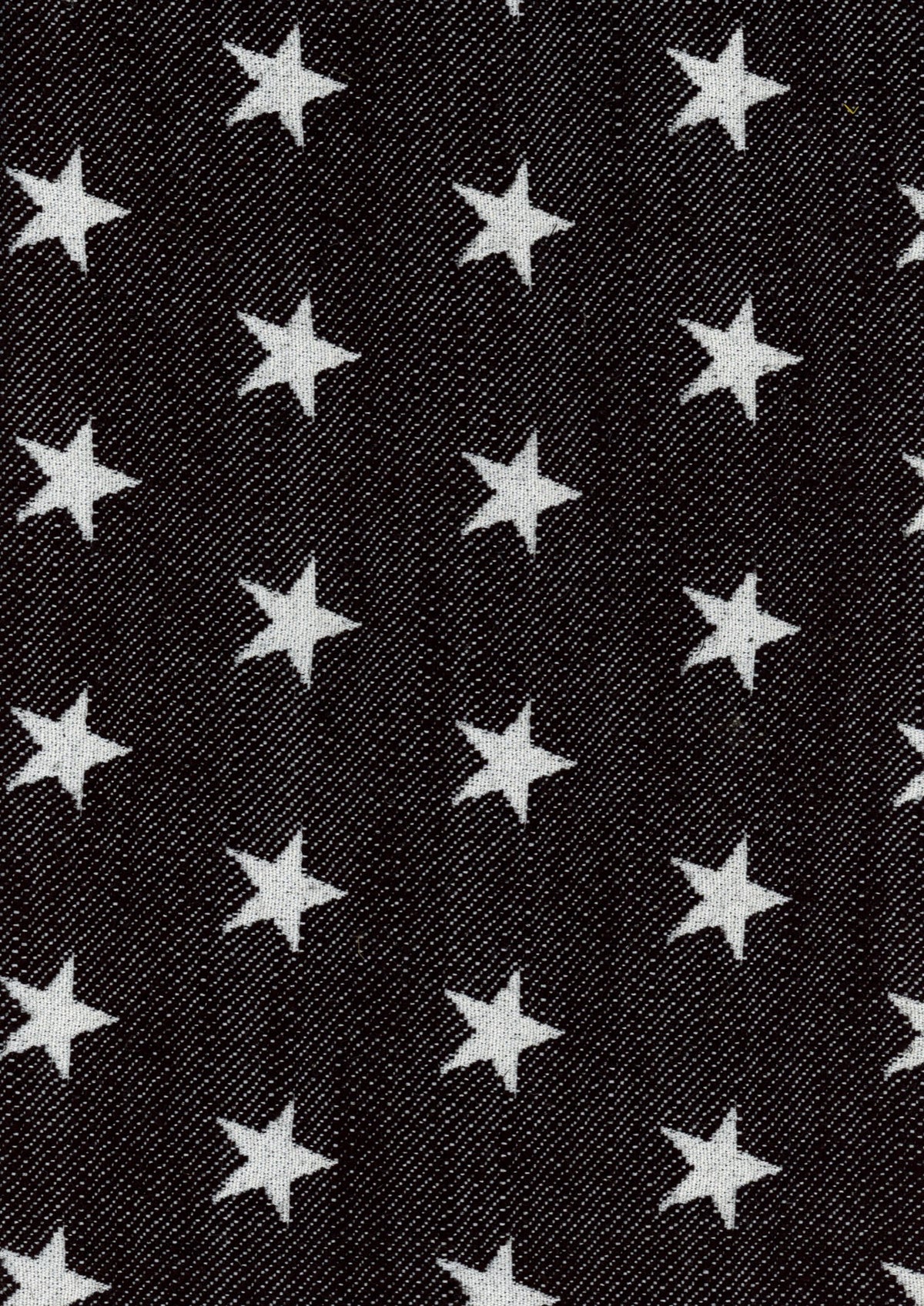 Stars Black Piccadilly Fabric by Coordonné