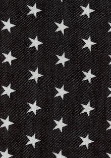 Stars Black Piccadilly Fabric by Coordonné