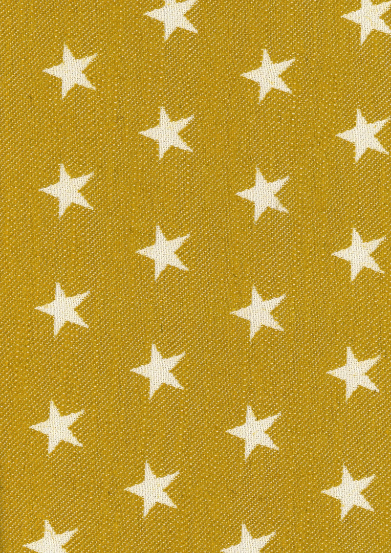 Stars Curry Piccadilly Fabric by Coordonné