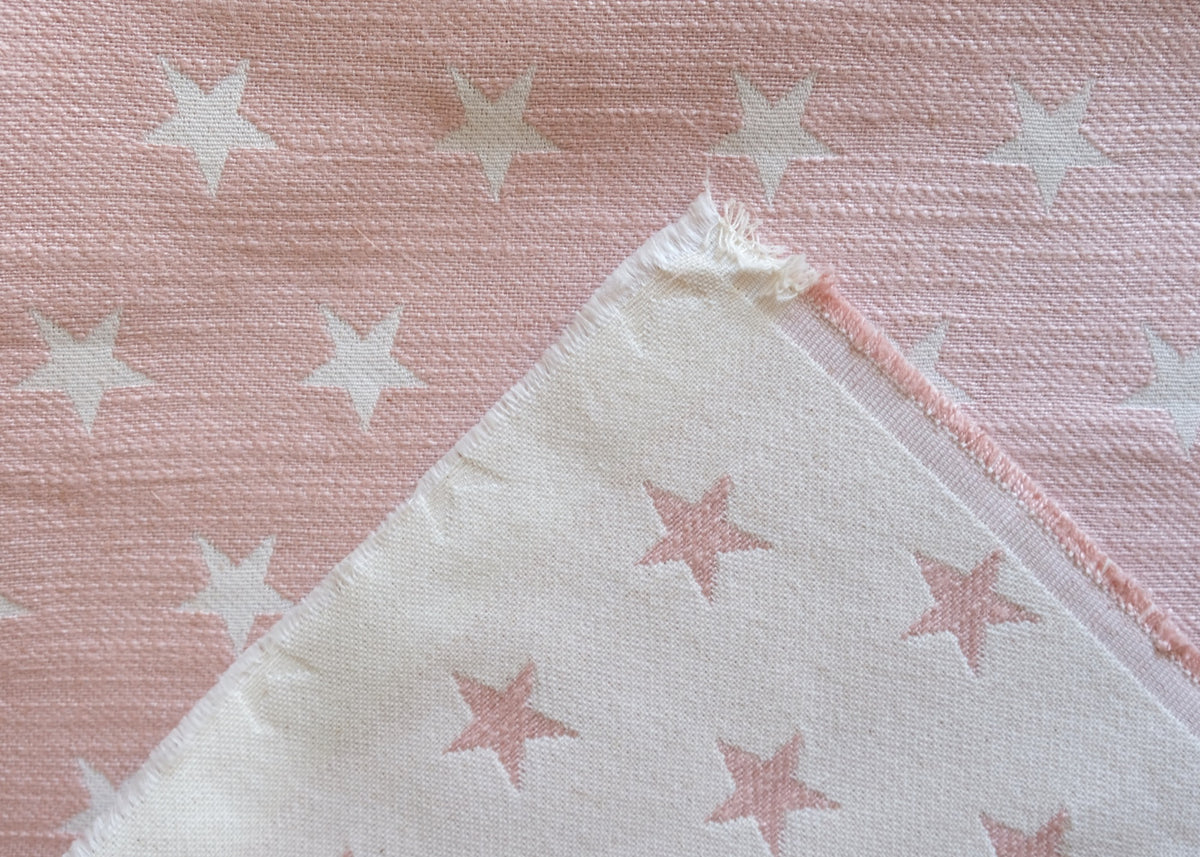 Stars Pink Piccadilly Fabric by Coordonné
