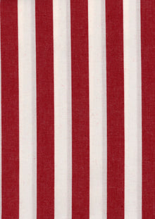 Stripes Red Piccadilly Fabric by Coordonné