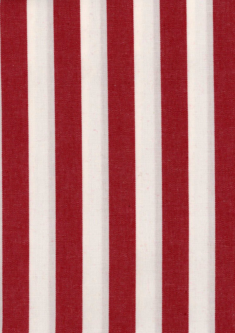 Stripes Red Piccadilly Fabric by Coordonné