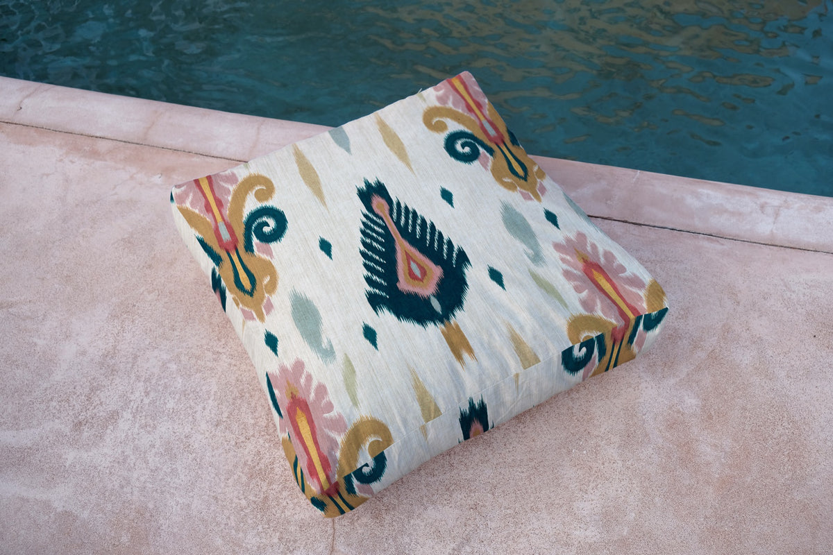 Sumba Cream Ikart Outdoor II Fabric by Coordonné
