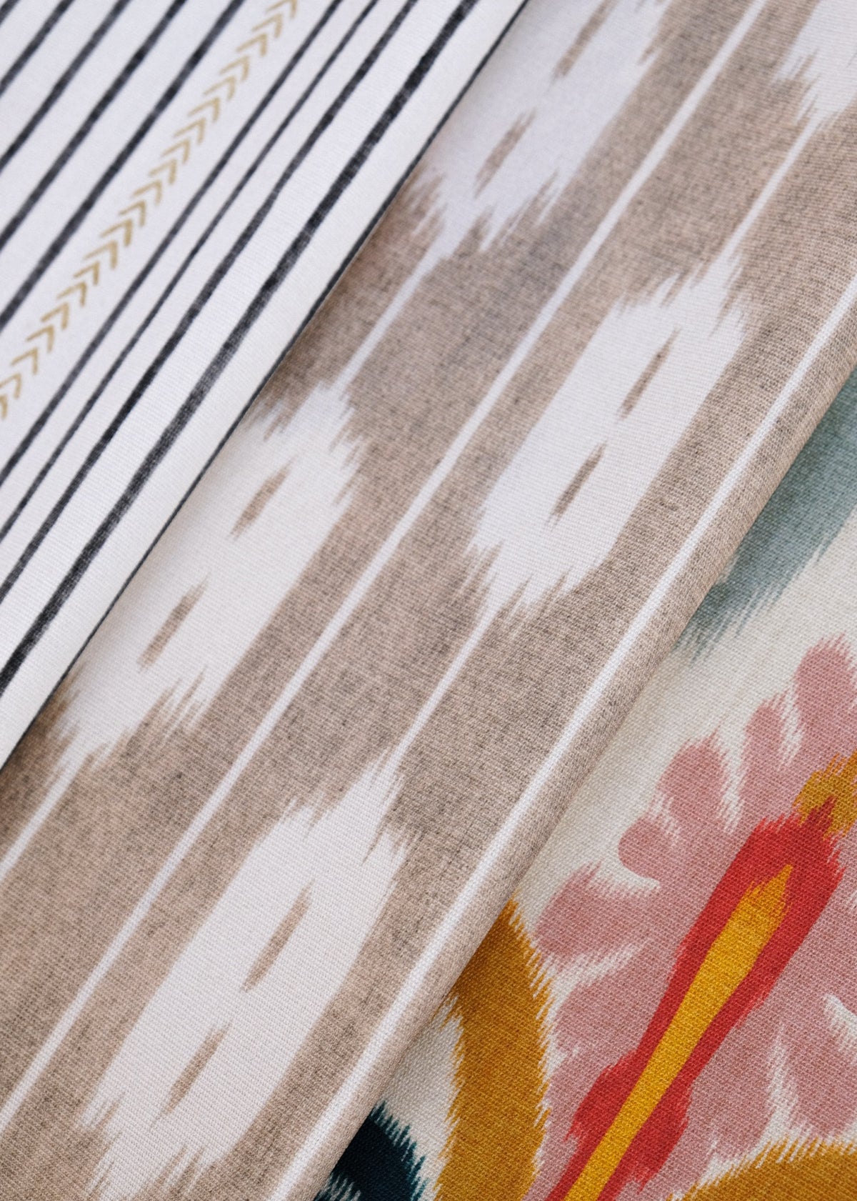 Sumba Cream Ikart Outdoor II Fabric by Coordonné