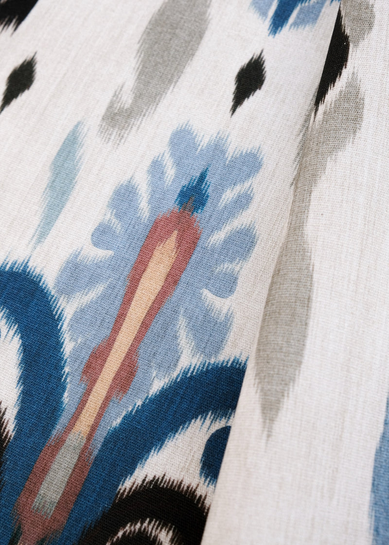 Sumba White Ikart Outdoor II Fabric by Coordonné