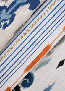 Sumba White Ikart Outdoor II Fabric by Coordonné