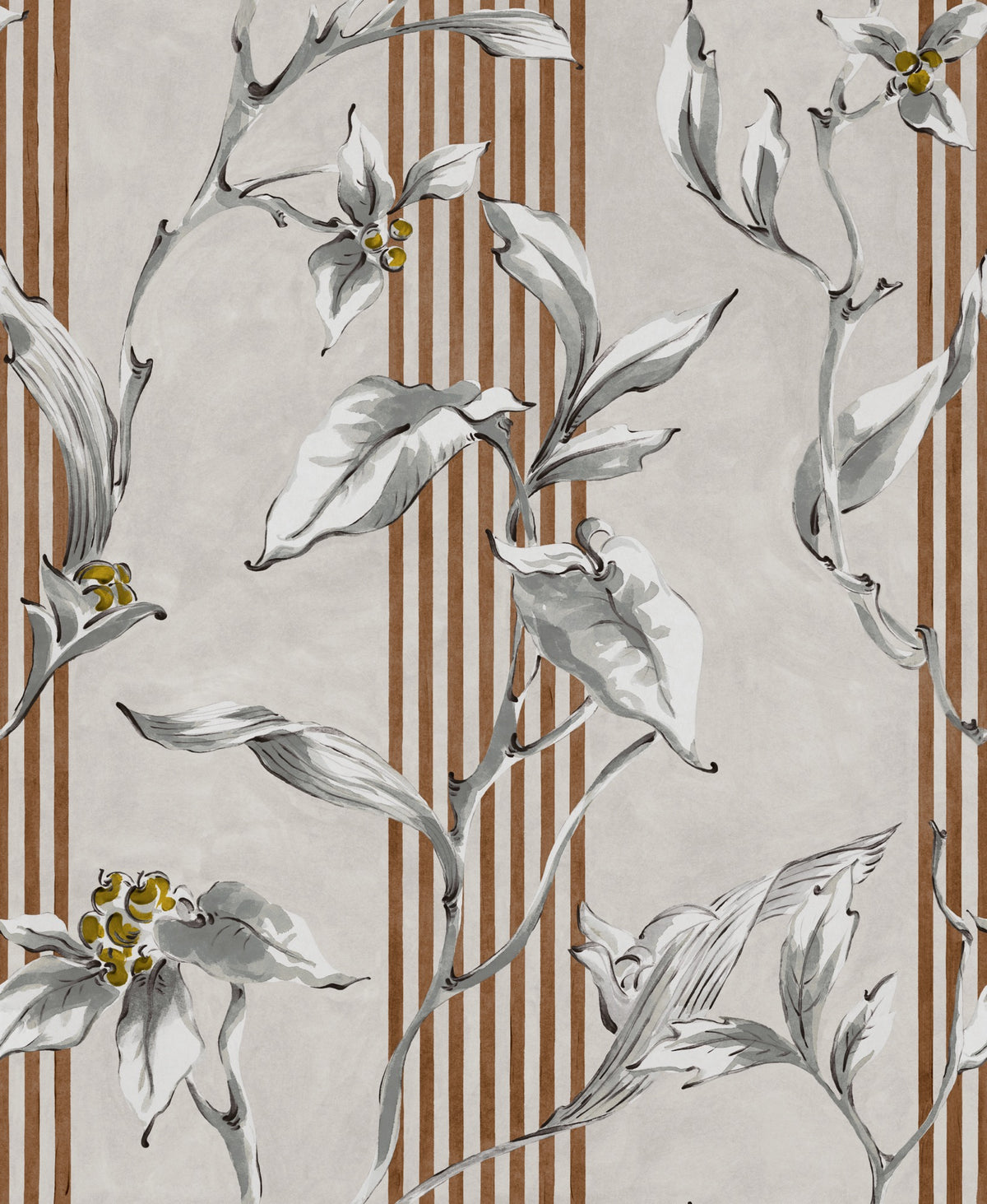 Trepadora Plata Palacio de Cristal Fabric by Coordonné