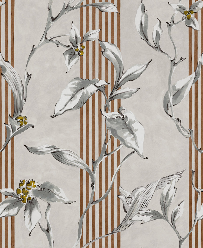 Trepadora Plata Palacio de Cristal Fabric by Coordonné
